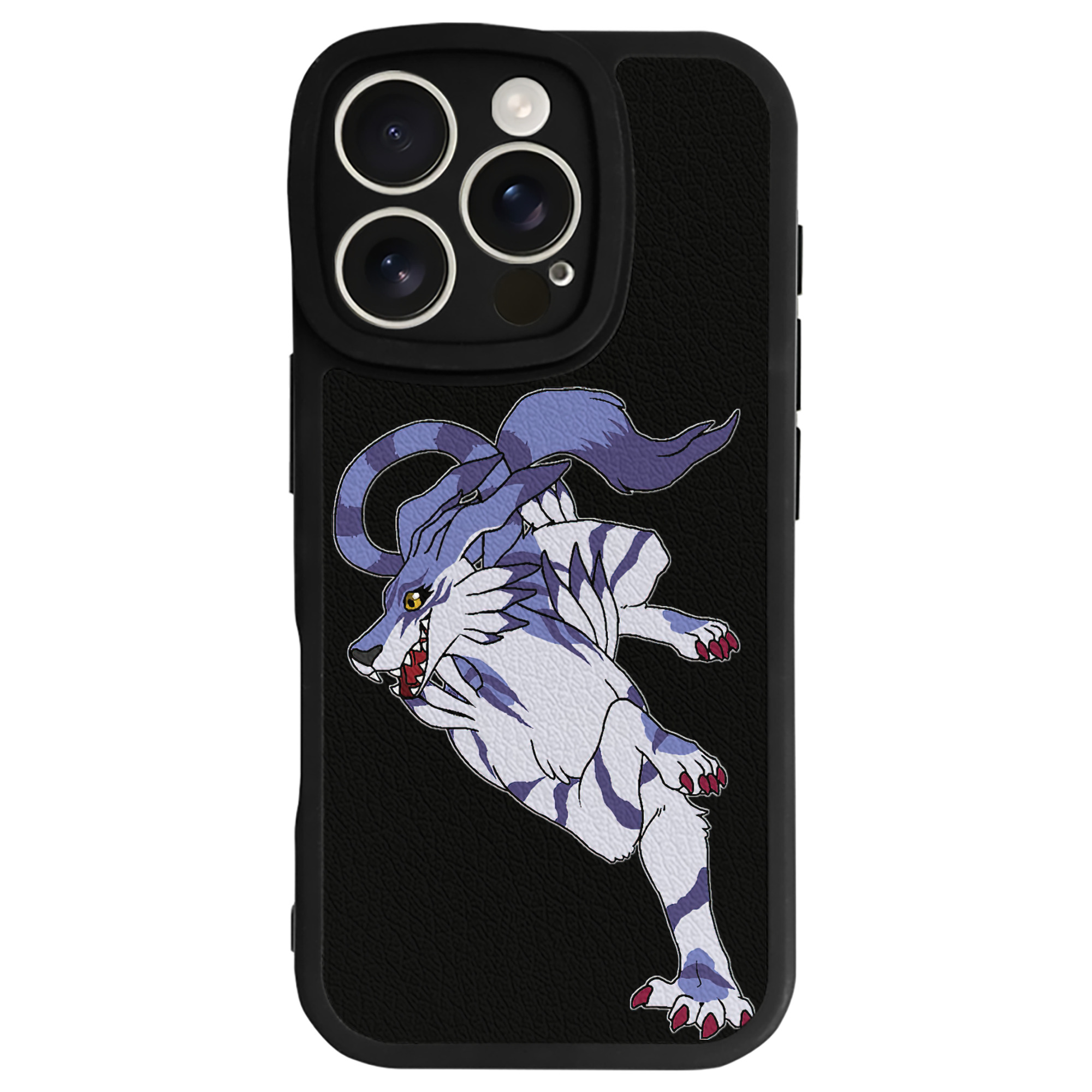（画像用） Digimon デジタルモンスター/デジモン 【iPhone 16シリーズ対応】シリコンスマホケース（レザー調） 材質：シリコン